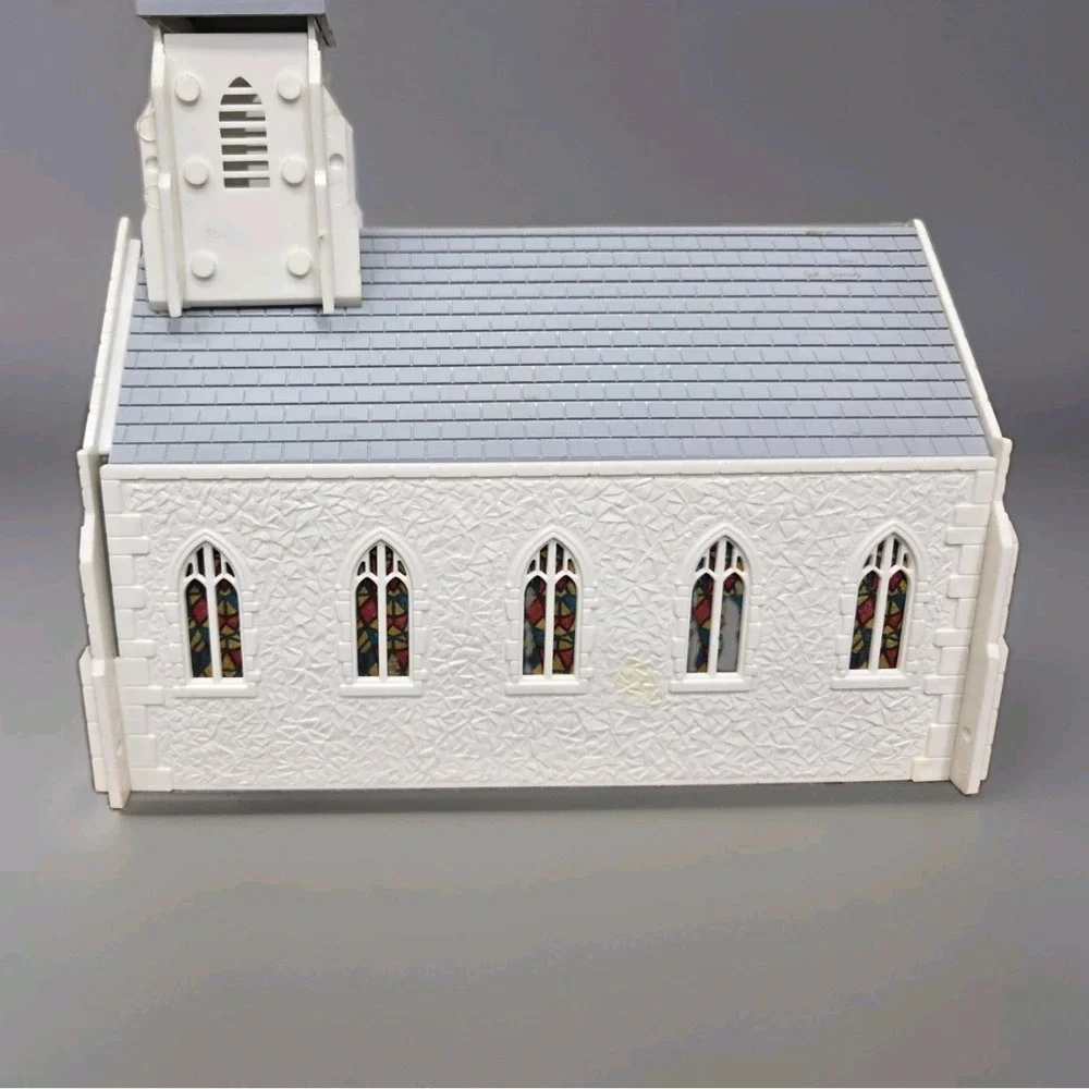 Vintage Bachmann Plasticville USA Church 1600-100 O S Gauge Original Box Train